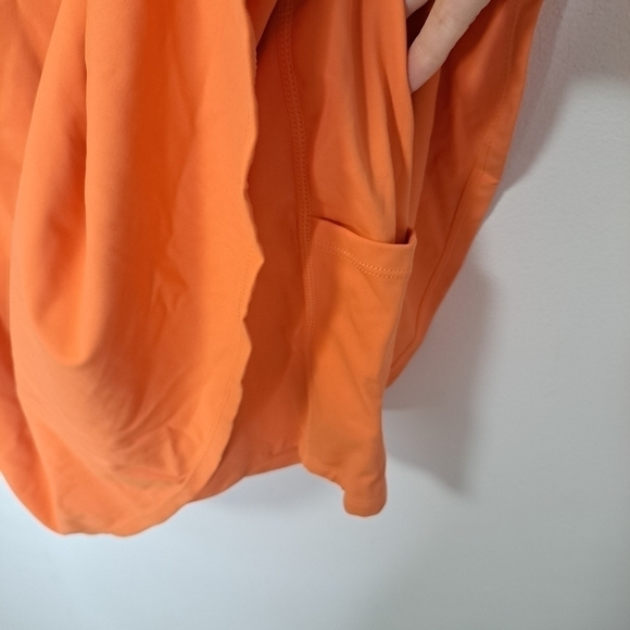 Halara backless cut out twisted side pocket ballet dress orange XS NWT - Picture 10 of 10